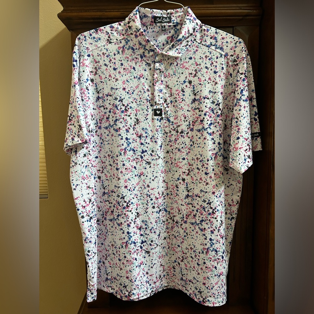 Bad Birdie Mens Golf Shirt